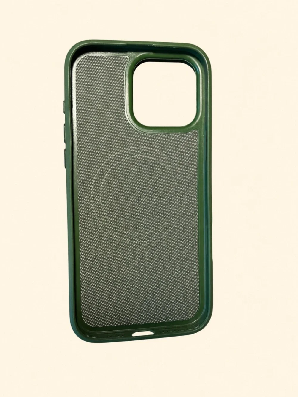 Olive Green Textured Case for iPhone 16 Pro Max Shockproof Protective Cover